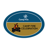 Campfire with two logs.