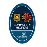Fire department and police badge.