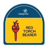 Red Torch With Flames.