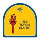 Red Torch With Flames.