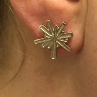 Nickel Stud Logo Earrings