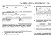 Medical Information Forms (package of 50)