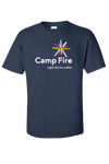 Camp Fire Logo T-Shirt - Navy